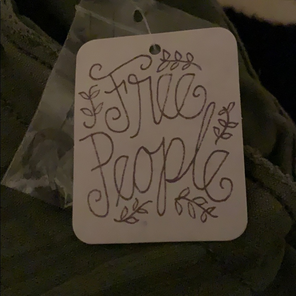 Army Green Free People Shorts - Picture 2 of 3